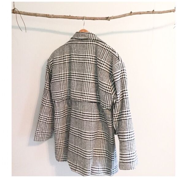 POL glen-check patterned double breasted coat - Picture 12 of 16